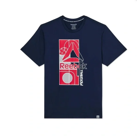 Reebok Men's Navy and Red Graphic Tee - Picture 2 of 12
